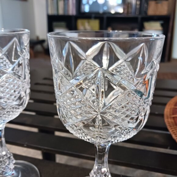 Set of 4 CRISTAL D'ARQUES-DURAND Palais Wine Glasses 6” - Picture 2 of 6